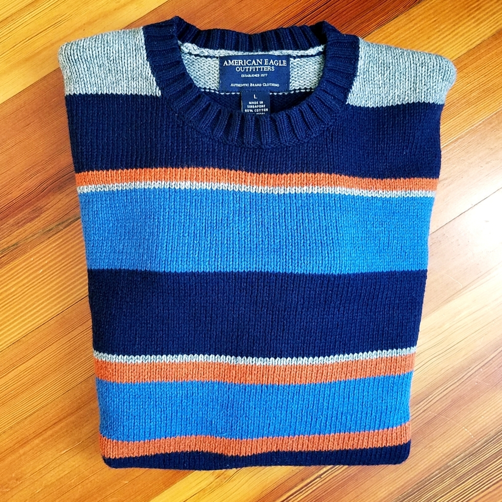 American Eagle Large Pullover Sweater Cotton Wool